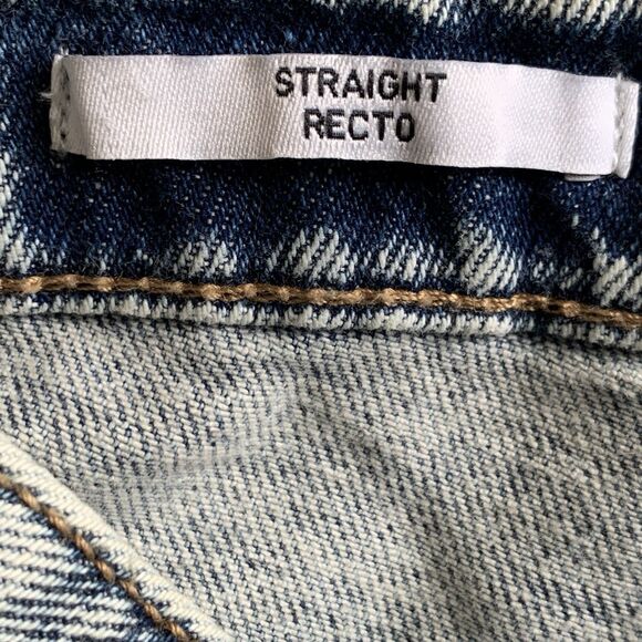 AVA & VIV Stone Wash Button Fly Ankle Jeans Sz 16 NWT Straight Leg Cuffs Hi-rise - Picture 14 of 14